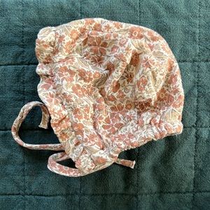 Quincy Mae floral bonnet 0 - 3 Months